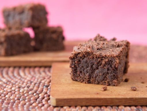 Healthier Brownies on a Plate