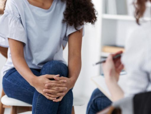 Woman talking to her doctor about fertility