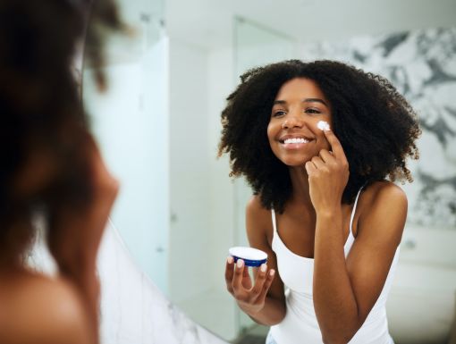 Girl skincare dermatology