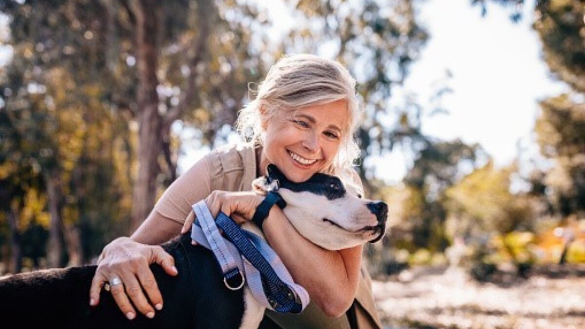 Woman with dog