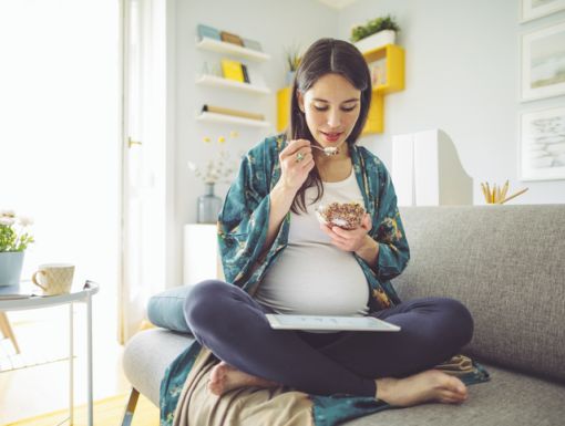 Pregnant Women Eating