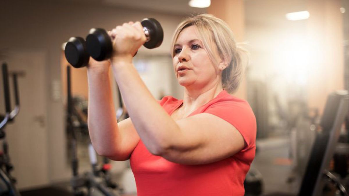 Woman working out