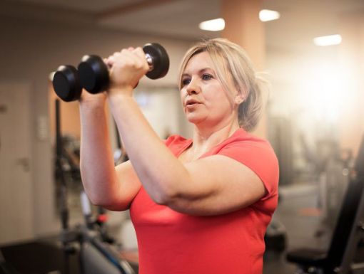 Woman working out