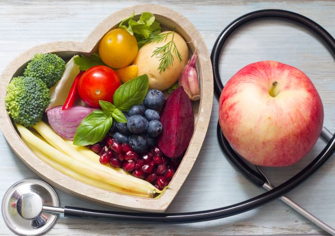 Heart Food with Stethoscope