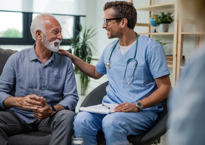 Vascular Surgeon Description with Patient