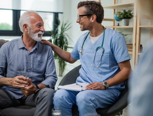 Vascular Surgeon Description with Patient