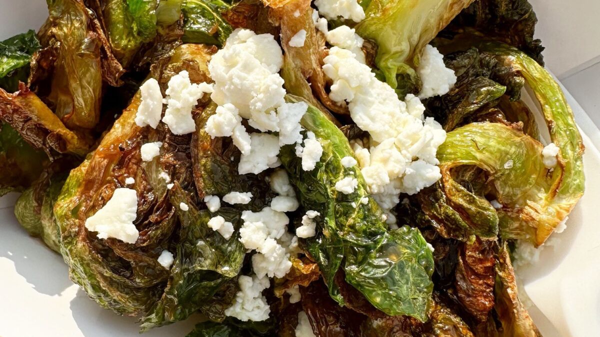 Brussels sprouts menu item at Jazz Fest