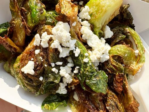 Brussels sprouts menu item at Jazz Fest