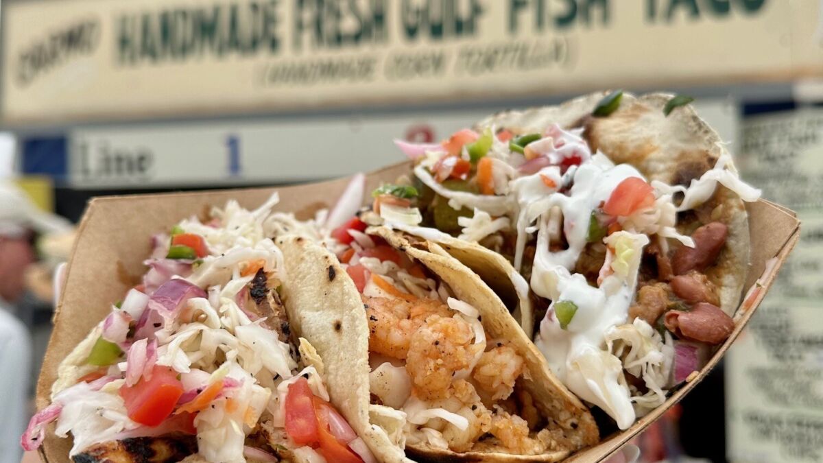 Tacos at New Orleans Jazz and Heritage Festival