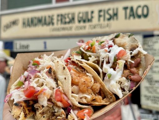 Tacos at New Orleans Jazz and Heritage Festival