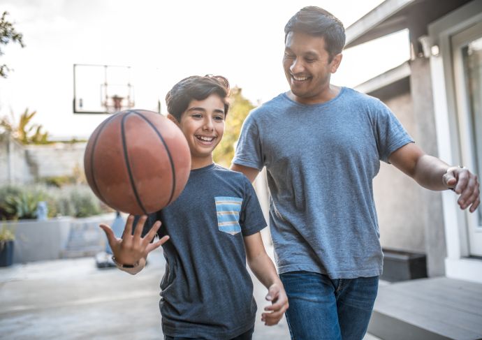 Father and Son Basketball