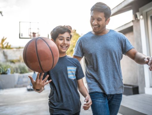 Father and Son Basketball