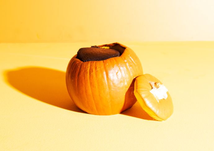 Chocolate Cake in a Pumpkin