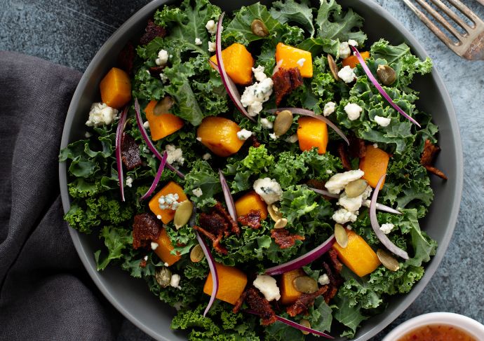 Butternut squash salad apple cider vinaigrette