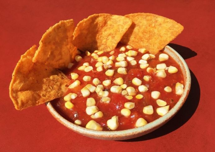 Corn And Peach Salsa