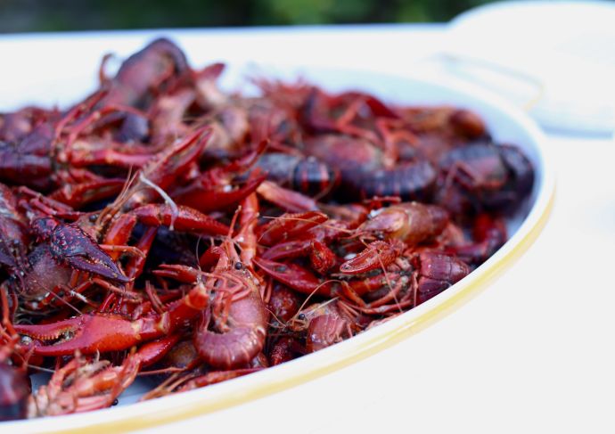 Platter of crawfish
