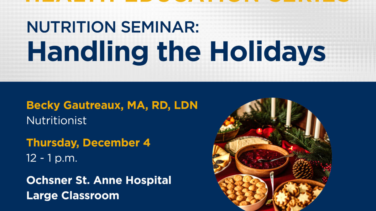 Nutrition Seminar Handling the Holidays 2025 Social Media