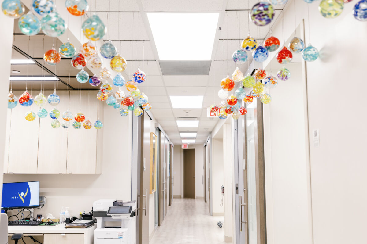 Menopause clinic hallway for women at Ochsner Baptist