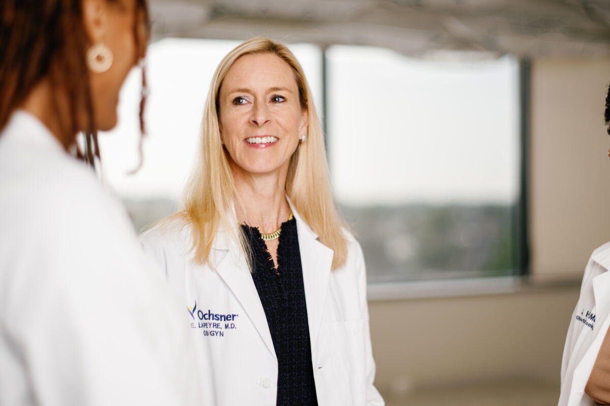 Lapeyre MD talking at Menopause Clinic at Ochsner Baptist