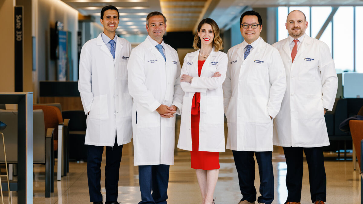 Breast reconstruction plastic surgery team