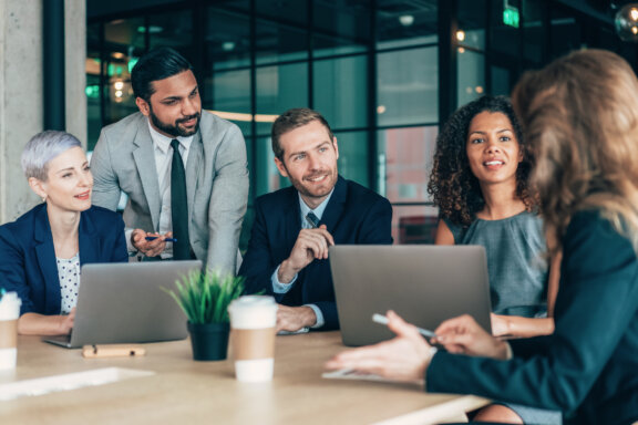 Executives in a meeting