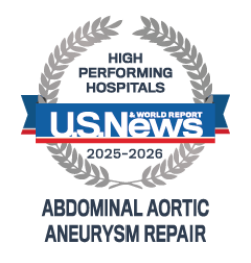 US News and World Report Abdominal Aortic Aneurysm Repair Badge 2025