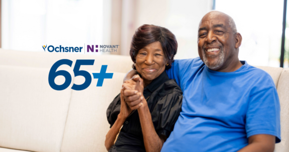 Savannah couple with 65 plus logo