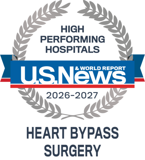 US News and World Report High Performing Heart Bypass Surgery Badge 2026 2027