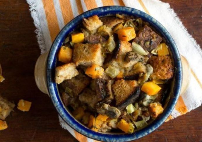 Oyster and Squash stuffing
