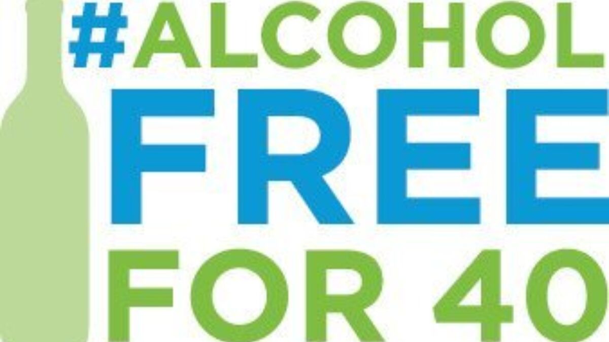 Alcohol Free for 40 logo with bottle