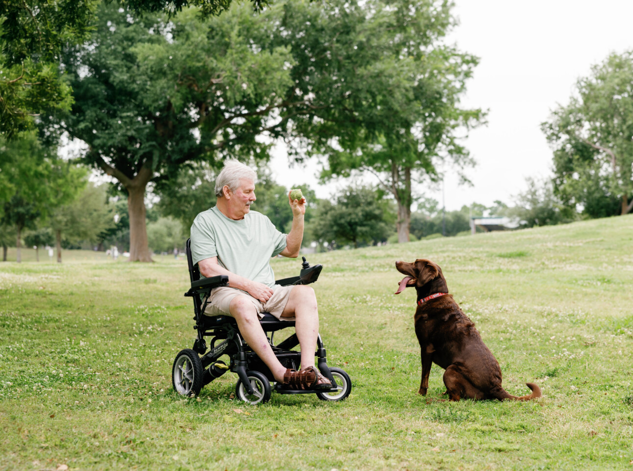 Lenny W Neurology stroke patient with dog