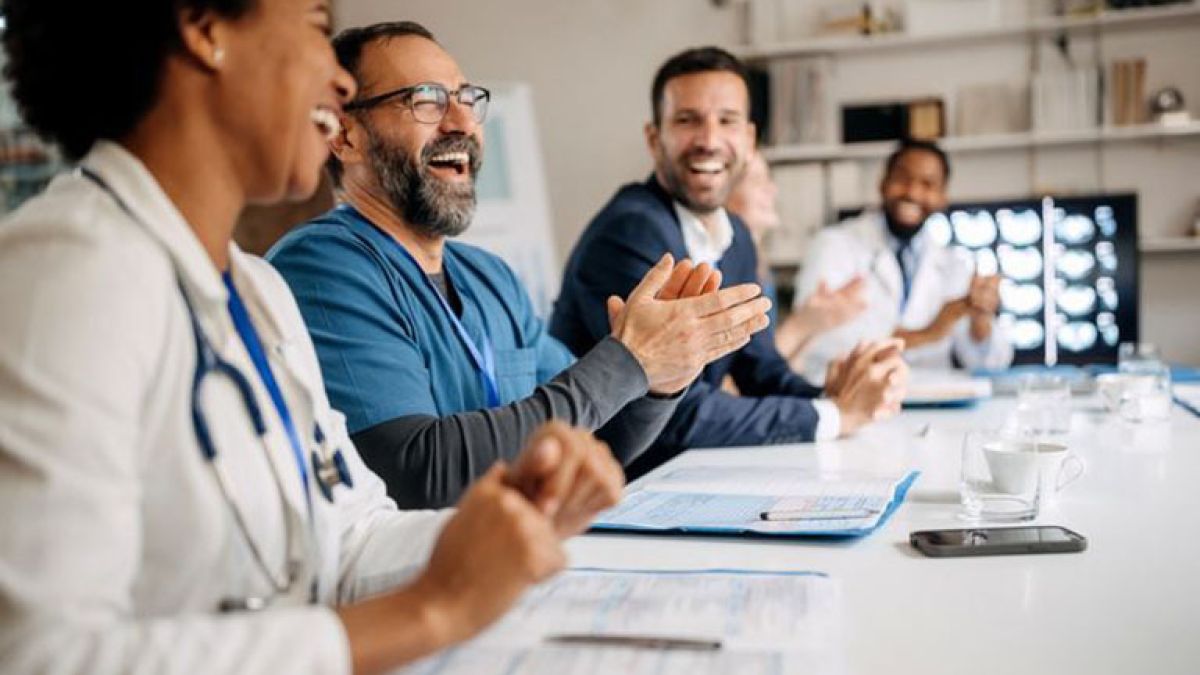 Group of medical professionals smiling