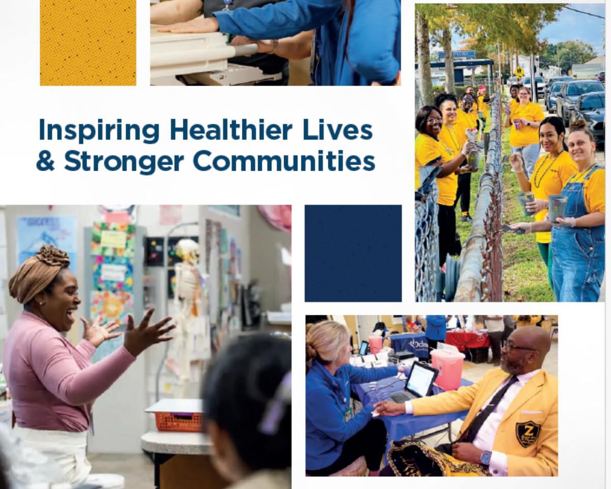 Cover of Ochsner Community Benefit report