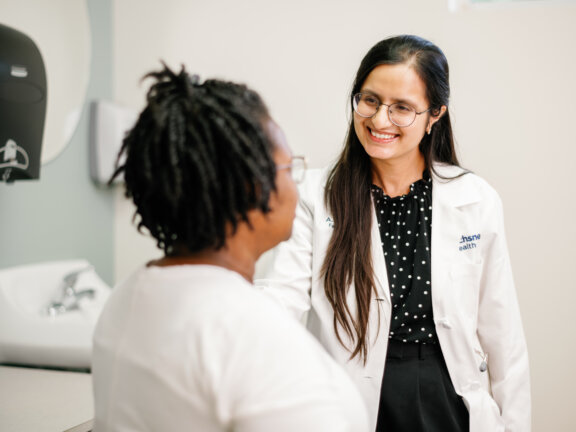 Family medicine Dr Garg with Sherri B during primary care visit