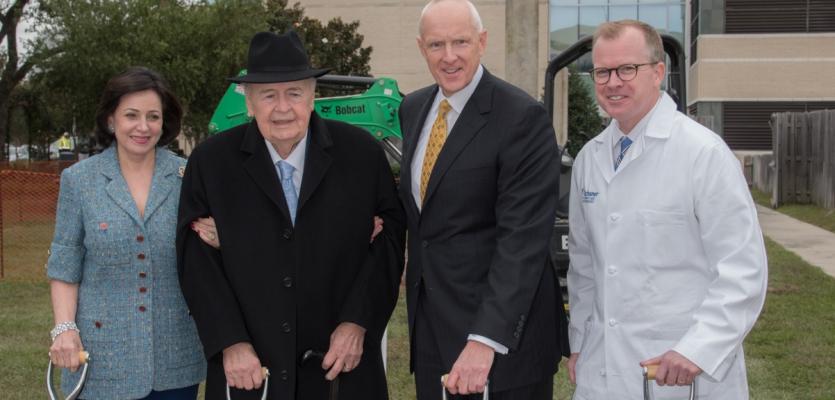 Gayle and Tom Benson and Ochsner Cancer Team Break Ground on $20 Million Cancer Center Expansion