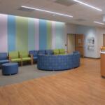 Waiting room and check-in desk at the Boh Center