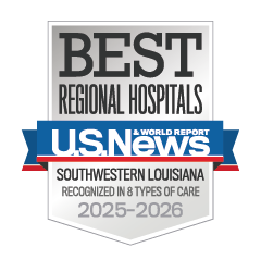 Best Regional Hospitals - U.S. News & World Report - Southwestern Louisiana - Recognized in 8 Types of Care - 2025-2026